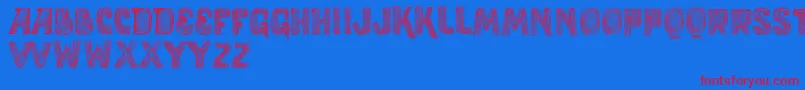 VtksStudy-Schriftart – Rote Schriften auf blauem Hintergrund