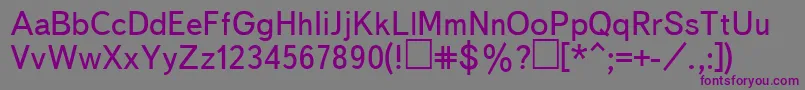 UkBukvarnaya-fontti – violetit fontit harmaalla taustalla