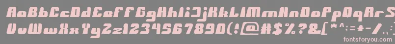 BlackMambaLight Font – Pink Fonts on Gray Background