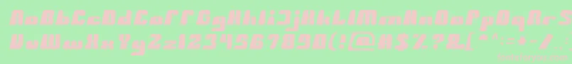 BlackMambaLight Font – Pink Fonts on Green Background