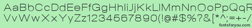 NeogramLightextd Font – Black Fonts on Green Background