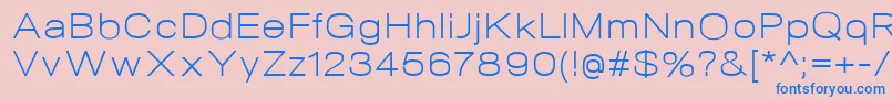 NeogramLightextd Font – Blue Fonts on Pink Background