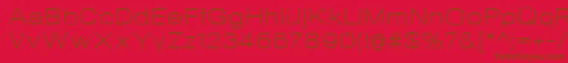 NeogramLightextd Font – Brown Fonts on Red Background