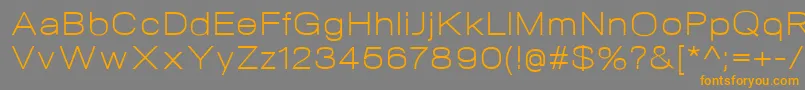 NeogramLightextd Font – Orange Fonts on Gray Background
