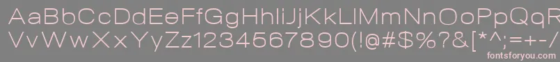 NeogramLightextd Font – Pink Fonts on Gray Background
