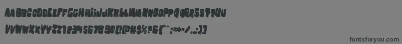 Nobodyhomerotate2 Font – Black Fonts on Gray Background