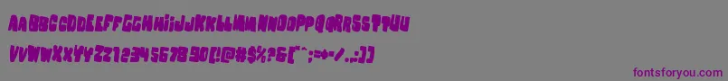 Nobodyhomerotate2 Font – Purple Fonts on Gray Background