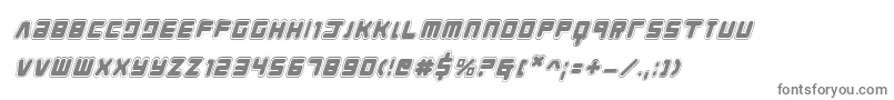 フォントYoungTechsAcademyItalic – 灰色のフォント