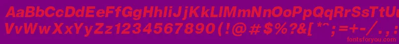 fuente GenevaBoldItalic – Fuentes Rojas Sobre Fondo Morado