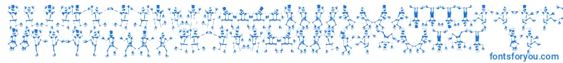 fuente Mrskf ffy – Fuentes Azules Sobre Fondo Blanco