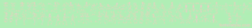 Mrskf ffy Font – Pink Fonts on Green Background