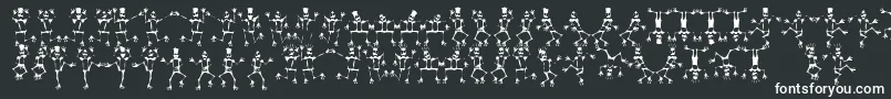 フォントMrskf ffy – 白い文字