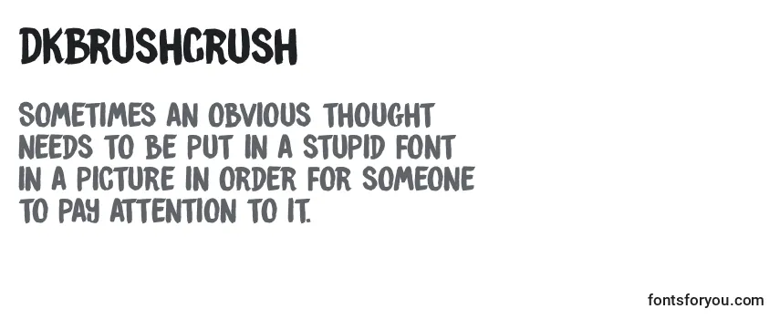 Шрифт DkBrushCrush