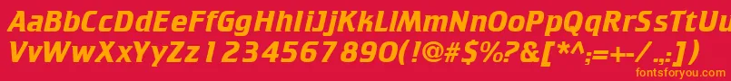 CricketBold Font – Orange Fonts on Red Background