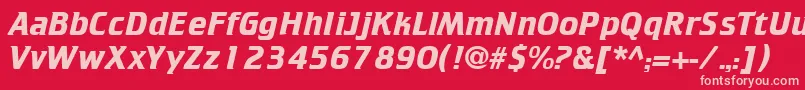 CricketBold Font – Pink Fonts on Red Background