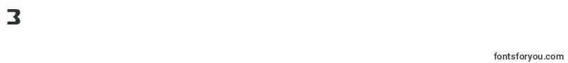 Convoy Font – Fonts for Digit 3