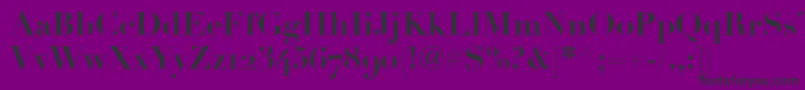 LinotypeDidotBoldOldstyleFigures Font – Black Fonts on Purple Background