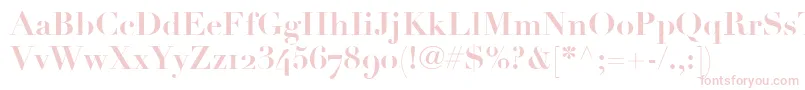 LinotypeDidotBoldOldstyleFigures Font – Pink Fonts on White Background