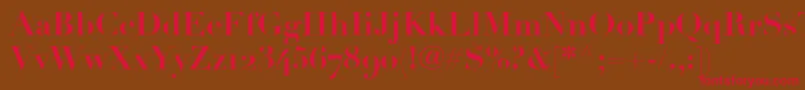LinotypeDidotBoldOldstyleFigures Font – Red Fonts on Brown Background