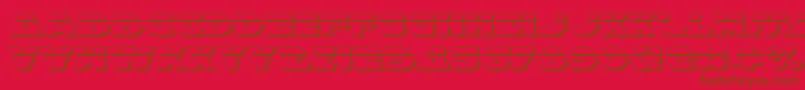 fuente HanSoloExpShadowlaser – Fuentes Marrones Sobre Fondo Rojo