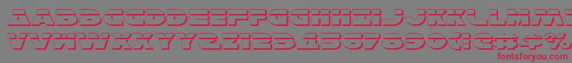 HanSoloExpShadowlaser Font – Red Fonts on Gray Background