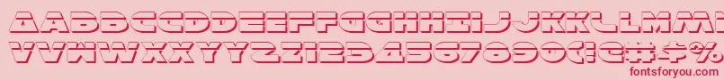 HanSoloExpShadowlaser Font – Red Fonts on Pink Background