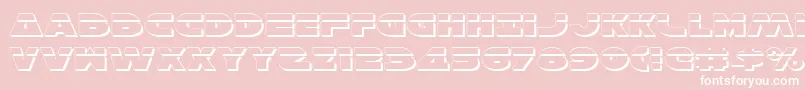 HanSoloExpShadowlaser Font – White Fonts on Pink Background