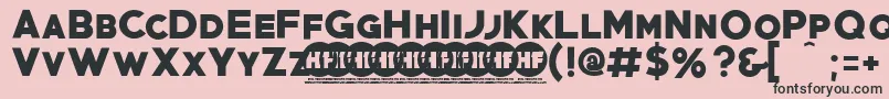 PrimetimePersonalUseOnly Font – Black Fonts on Pink Background