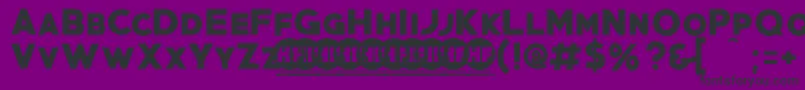 PrimetimePersonalUseOnly Font – Black Fonts on Purple Background