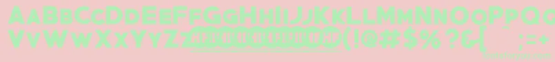 PrimetimePersonalUseOnlyフォントについての詳細 フォントPrimetimePersonalUseOnly – ピンクの背景に緑の文字