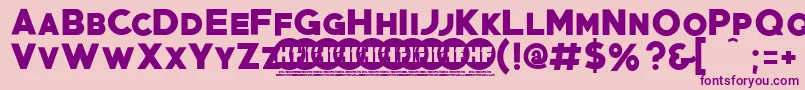 PrimetimePersonalUseOnly Font – Purple Fonts on Pink Background