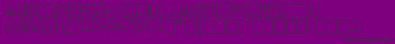 Police OldTowneVermont – polices noires sur fond violet