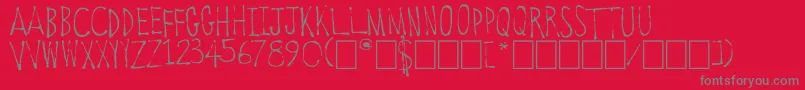 OldTowneVermont Font – Gray Fonts on Red Background