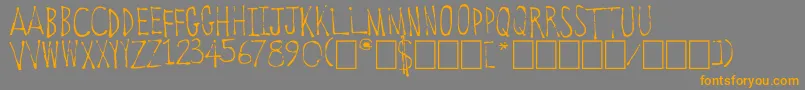 OldTowneVermont Font – Orange Fonts on Gray Background