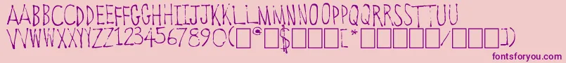 OldTowneVermont Font – Purple Fonts on Pink Background