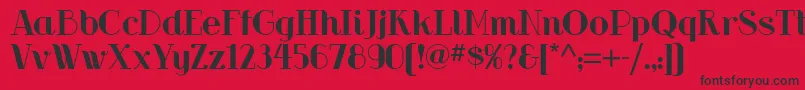 Riot Squad Nf Font – Black Fonts on Red Background