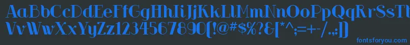 Riot Squad Nf Font – Blue Fonts on Black Background