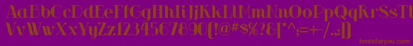 Riot Squad Nf Font – Brown Fonts on Purple Background