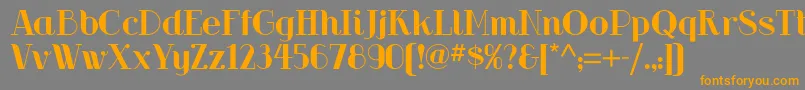 Riot Squad Nf Font – Orange Fonts on Gray Background