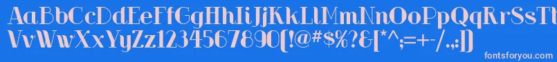 Riot Squad Nf Font – Pink Fonts on Blue Background