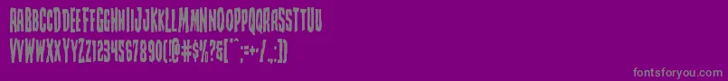 Creepycrawlerscond-Schriftart – Graue Schriften auf violettem Hintergrund