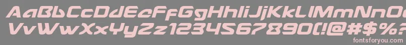 Usangelexpandital Font – Pink Fonts on Gray Background
