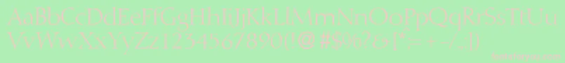 D730RomanRegular Font – Pink Fonts on Green Background