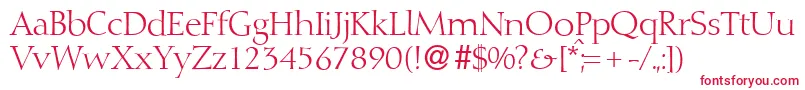 D730RomanRegular Font – Red Fonts