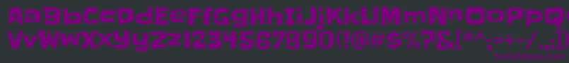 Шрифт Slackey – фиолетовые шрифты на чёрном фоне