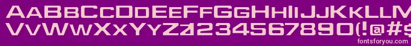 JefferiesExtended Font – Pink Fonts on Purple Background