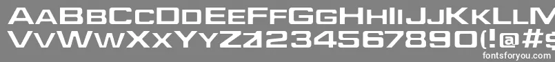 JefferiesExtended Font – White Fonts on Gray Background