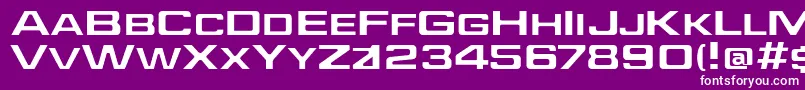 JefferiesExtended Font – White Fonts on Purple Background