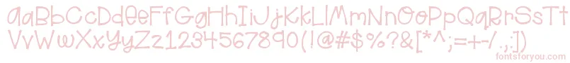 Helloaloha-fontti – vaaleanpunaiset fontit