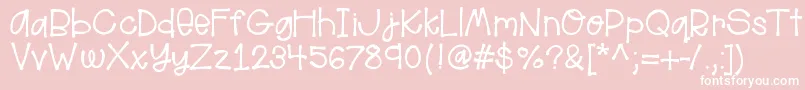 More about Helloaloha Font Helloaloha Font – White Fonts on Pink Background
